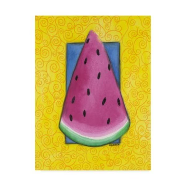 Claudia Interrante 'Watermelon' Canvas Art, 14x19, Trademark Fine Art, Mfr#: ALI41834-C1419GG
